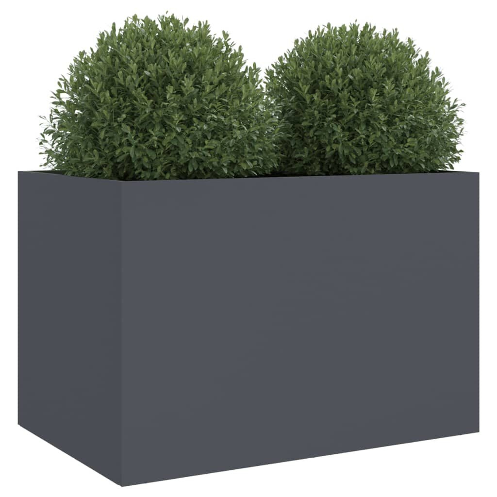 Plantenbak Staal 62x40x39 cm Antraciet - 34% Korting