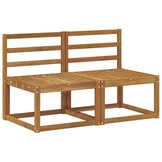 vidaXL Mid-Sofa Massief Acaciahout Naturel - 35% Korting