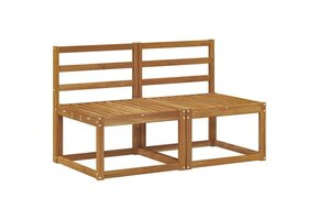 vidaXL Midden Sofa Massief Acaciahout Naturel - 47% Korting