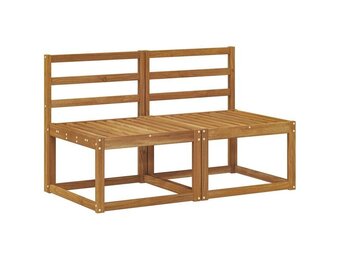 vidaXL Mid-Sofa Massief Acaciahout Naturel - 35% Korting