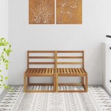 vidaXL Mid-Sofa Massief Acaciahout Naturel - 35% Korting