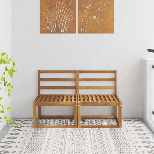 vidaXL Mid-Sofa Massief Acaciahout Naturel - 35% Korting