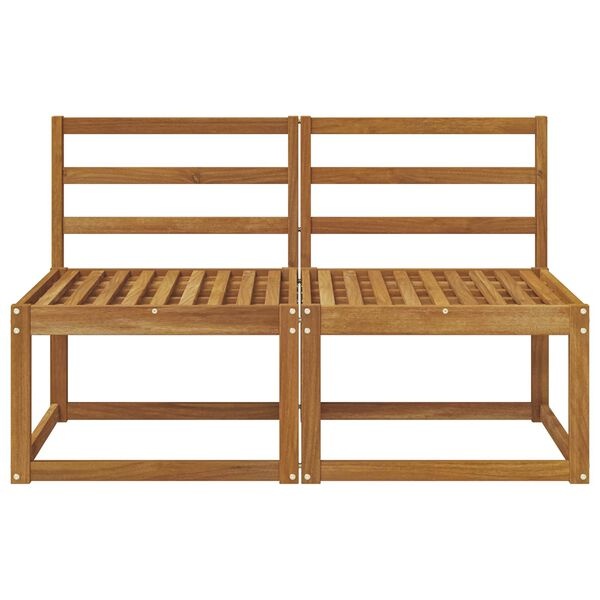 vidaXL Mid-Sofa Massief Acaciahout Naturel - 35% Korting
