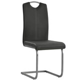 Eetkamerstoelen Kunstleer Grijs (2 stuks) - 35% Korting