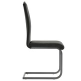 Eetkamerstoelen Kunstleer Grijs - Set van 2 (61% Korting)