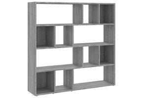 Boekenkast/Kamerscherm 105x24x102 cm Grijs Sonoma Eiken (34% Korting)