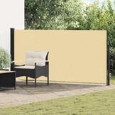 VidaXL Uittrekbaar Zijscherm Rechthoekig Zand 500x120cm - 34% Korting