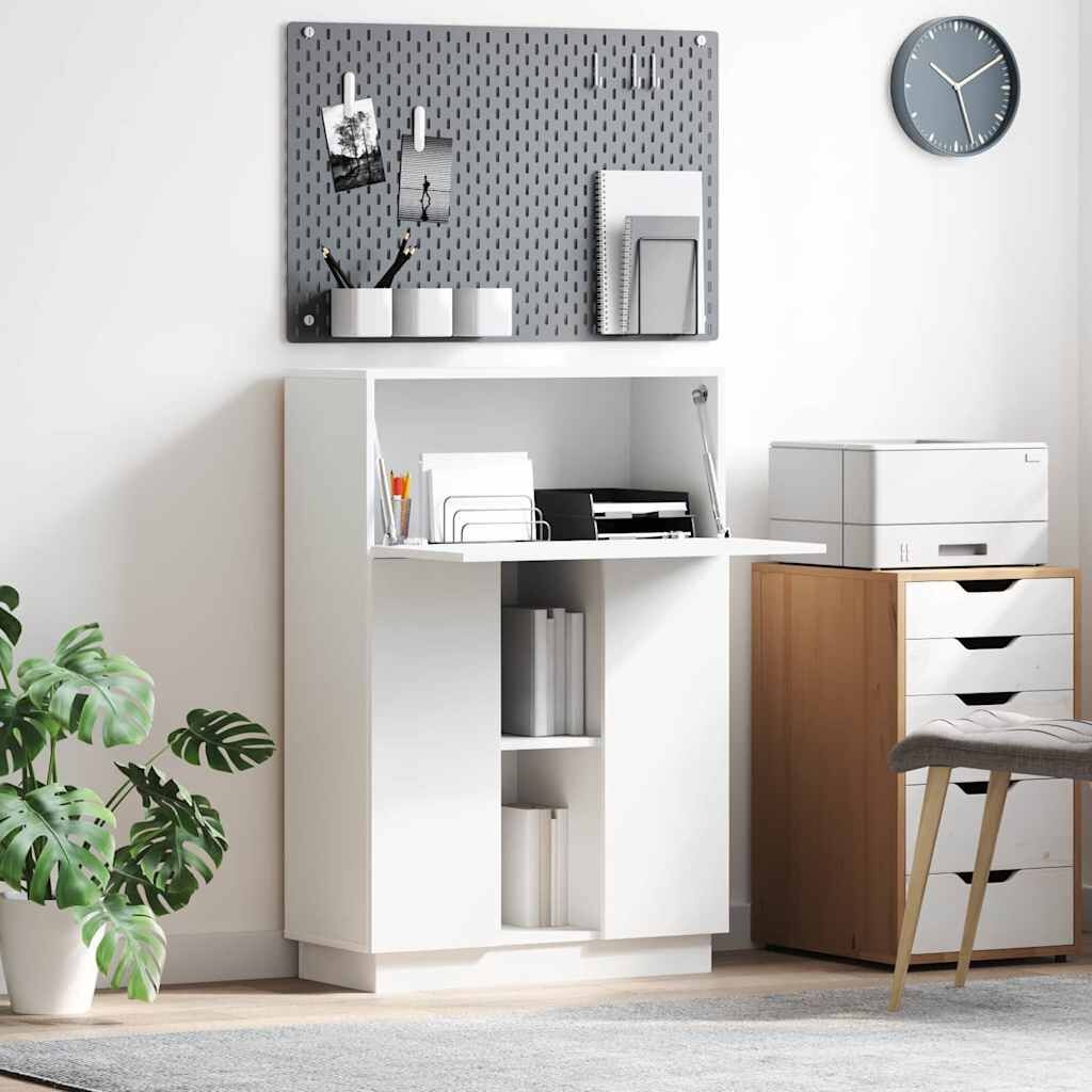 Wit Bureau met Plank 71,5x31,5x106,5 cm (59% Korting)
