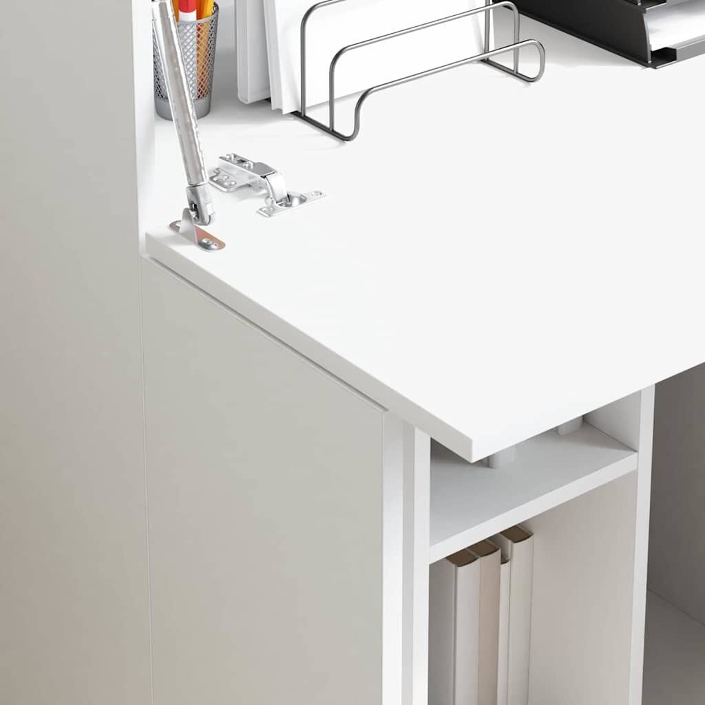 Wit Bureau met Plank 71,5x31,5x106,5 cm (59% Korting)