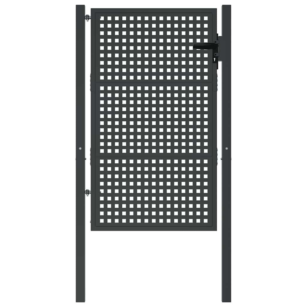 Stalen Tuinpoort 105x175 cm Antraciet - 35% Korting