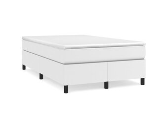 Wit Kunstleren Bedframe 120x200 cm met 54% Korting