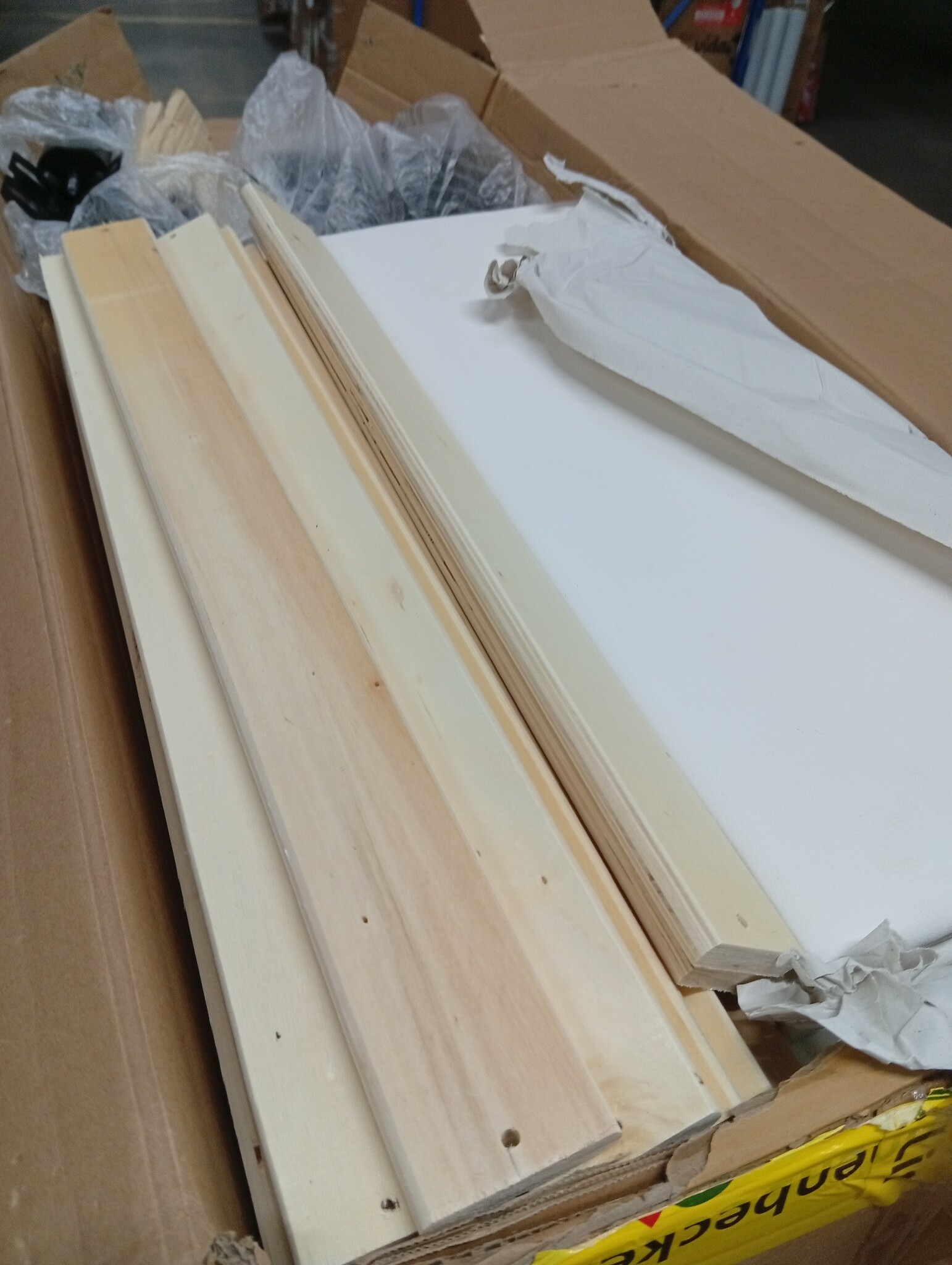 Wit Kunstleren Bedframe 120x200 cm met 54% Korting