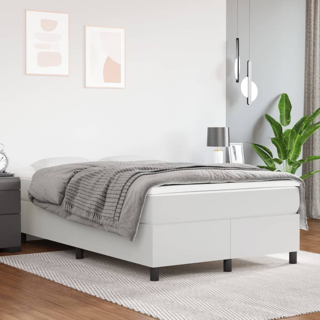 Wit Kunstleren Bedframe 120x200 cm met 54% Korting