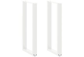 vidaXL Bartafelpoten U-vorm Staal Wit (2 stuks) - 41% Korting