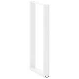 Set van 2 U-vormige bartafelpoten - Staal Wit - 34% Korting