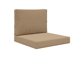 vidaXL Buiten Bankkussen Polyester Taupe 60x60 cm - 45% Korting