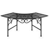 VidaXL Boombank 113 cm Staal Zwart - 54% Korting