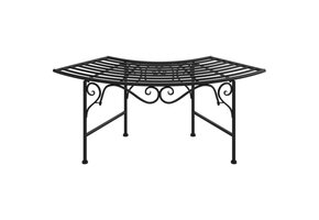 vidaXL Boombank 113 cm Staal Zwart - 62% Korting!