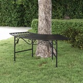 VidaXL Boombank 113 cm Staal Zwart - 54% Korting