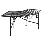 VidaXL Boombank 113 cm Staal Zwart - 54% Korting