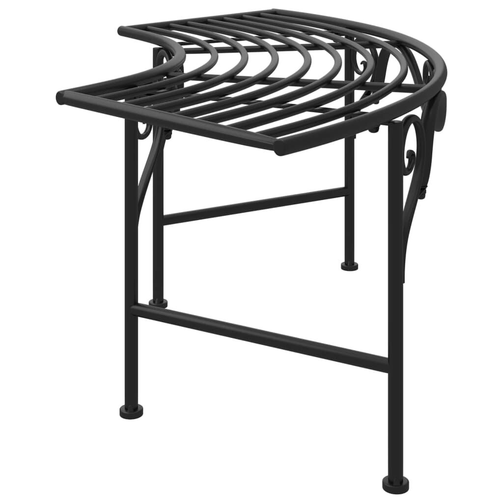 VidaXL Boombank 113 cm Staal Zwart - 54% Korting