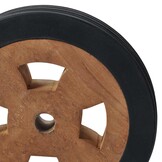 VidaXL Reservewielen voor Ligbed 2 st Massief Teakhout - 16 cm Diameter