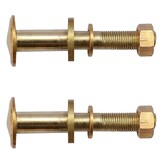 VidaXL Reservewielen voor Ligbed 2 st Massief Teakhout - 16 cm Diameter