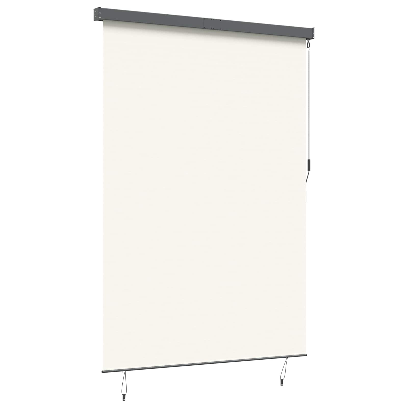 vidaXL Rolgordijn Crèmekleurig 180x250 cm - Stof & Aluminium, 34% Korting
