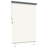 vidaXL Rolgordijn Crèmekleurig 180x250 cm - Stof & Aluminium, 34% Korting