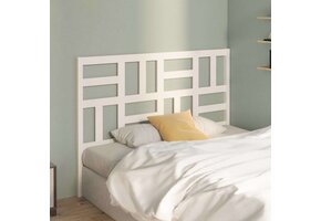 Hoofdbord Massief Grenenhout Wit 126x104cm - 33% Korting