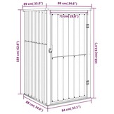 VidaXL Tuinschuur 88x89x161 cm Groen - 35% Korting