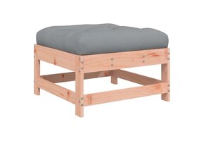 vidaXL Tuinvoetenbank Douglas Hout met Kussen - 63% Korting