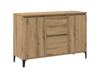 vidaXL Dressoir 102x35x70 cm bewerkt hout artisanaal eikenkleurig