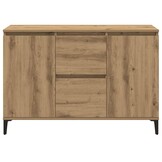 vidaXL Dressoir 102x35x70 cm bewerkt hout artisanaal eikenkleurig