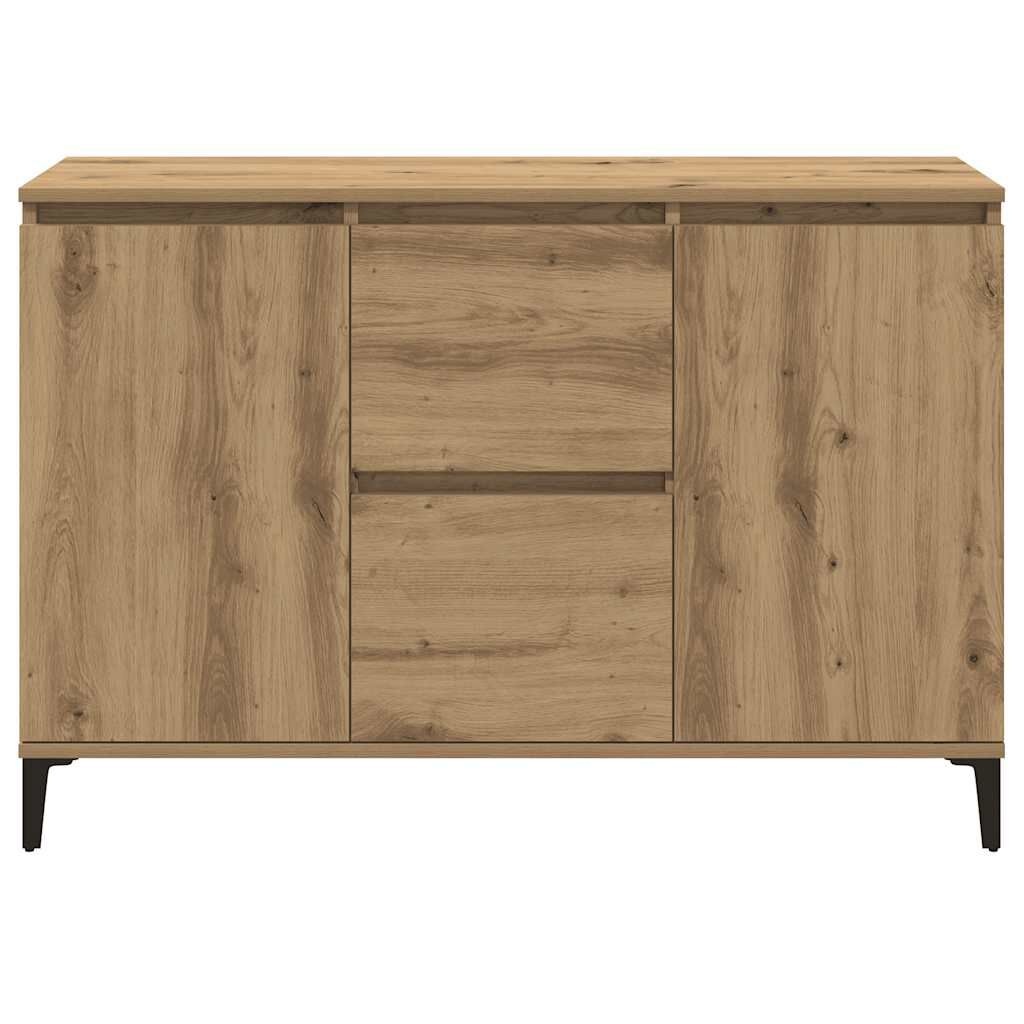 vidaXL Dressoir 102x35x70 cm bewerkt hout artisanaal eikenkleurig