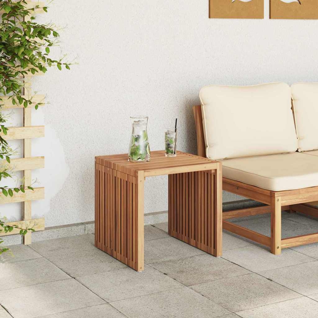 vidaXL Tuin Bijzettafel Bruin 45 x 45,5 x 45,5 cm Massief Teakhout