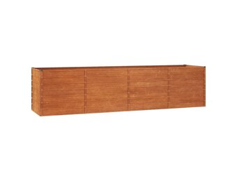 vidaXL Plantenbak verhoogd 320x80x77 cm cortenstaal roestig