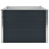 vidaXL Plantenbak verhoogd 160x80x45 cm gegalvaniseerd staal antraciet