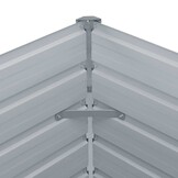 vidaXL Plantenbak verhoogd 160x80x45 cm gegalvaniseerd staal antraciet