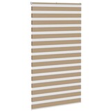 vidaXL Zebra Blind 125x200 cm stofbreedte 120,9 cm polyester zandbruin
