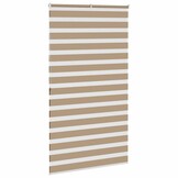 vidaXL Zebra Blind 125x200 cm stofbreedte 120,9 cm polyester zandbruin