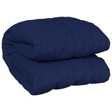 vidaXL Verzwaringsdeken 220x230 cm 11 kg stof blauw