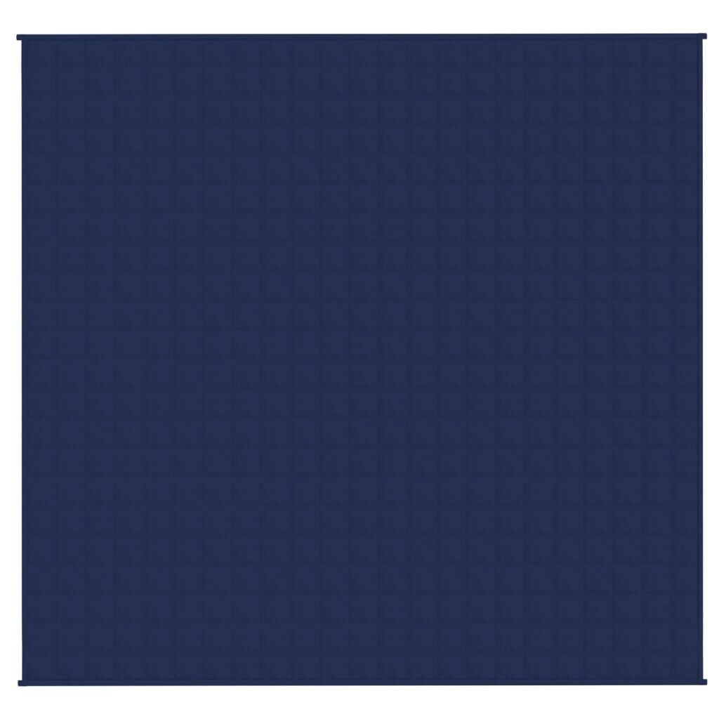 vidaXL Verzwaringsdeken 220x230 cm 11 kg stof blauw
