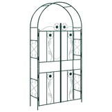 vidaXL Tuin Boog Groen 115 x 37 x 226 cm Staal