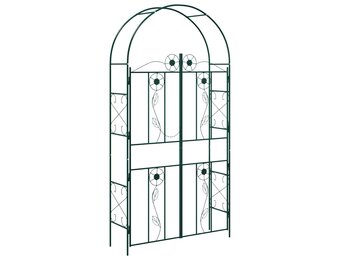 vidaXL Tuin Boog Groen 115 x 37 x 226 cm Staal