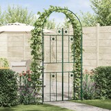 vidaXL Tuin Boog Groen 115 x 37 x 226 cm Staal
