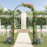 vidaXL Tuin Boog Groen 115 x 37 x 226 cm Staal