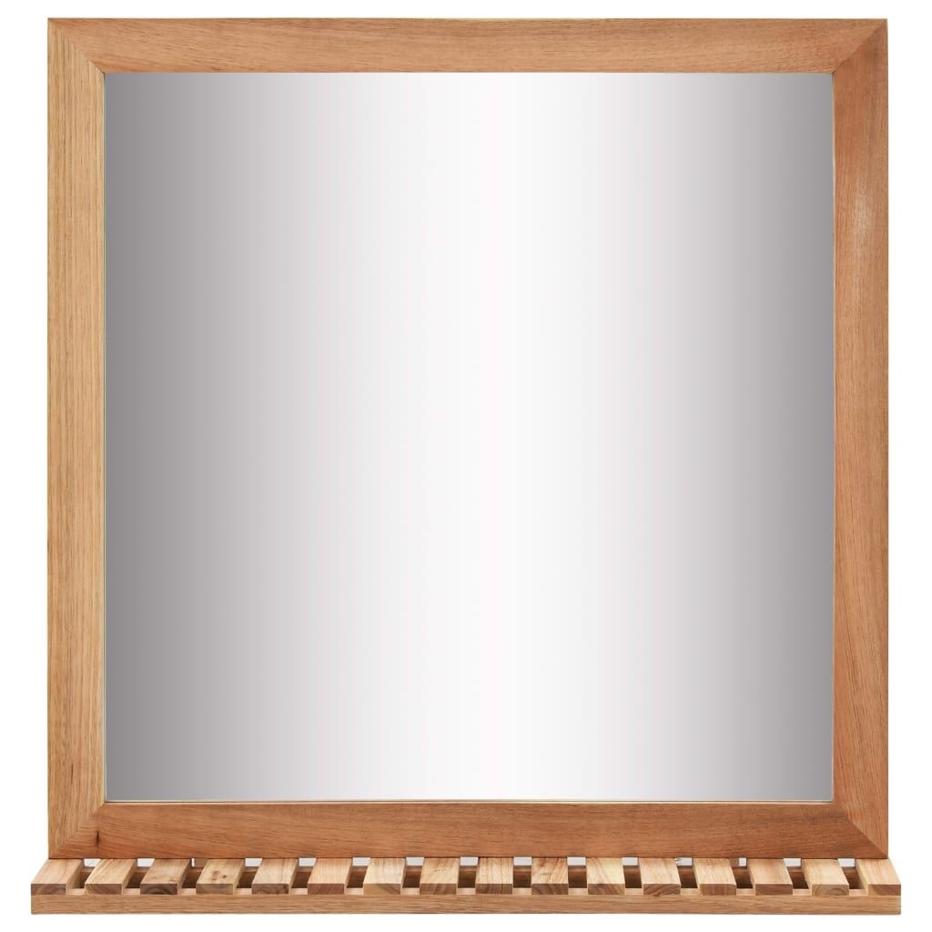 vidaXL Badkamerspiegel 60x12x62 massief walnotenhout