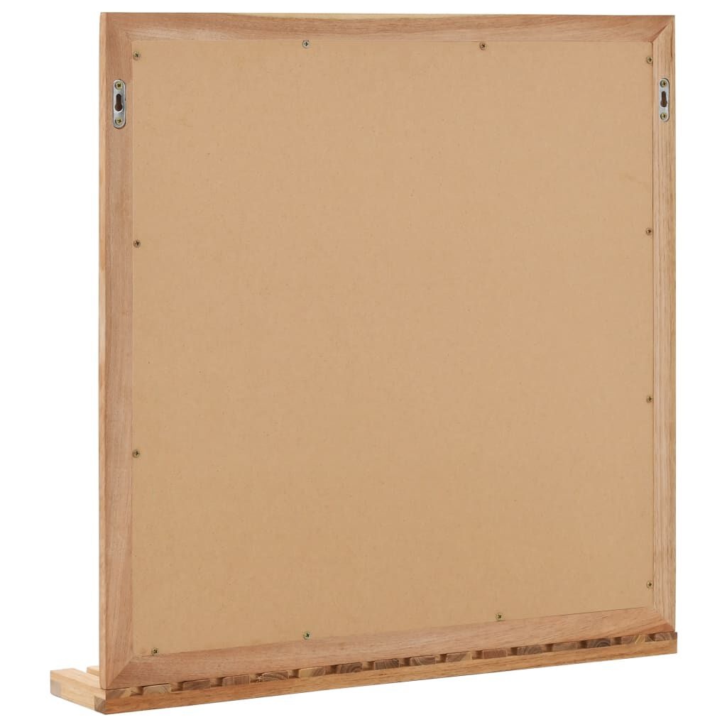 vidaXL Badkamerspiegel 60x12x62 massief walnotenhout