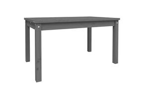 vidaXL Tuintafel Grenenhout Grijs 82,5x50,5x45 cm - 53% Korting